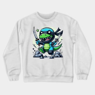 Ninja Dinosaur Crewneck Sweatshirt